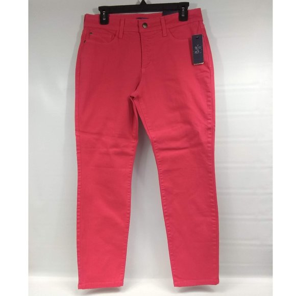 NYDJ Denim - NYDJ Not Your Daugher's Jeans Clarissa Ankle Jeans Lollipop Color Size 10P NWT